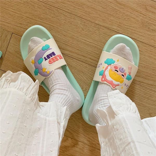 slippers sandals and women's outer wear summer indoor home bathing cute thick-soled non-slip women, Black
slippers sandals and women's outer wear summer indoor home bathing cute thick-soled non-slip women, Black
