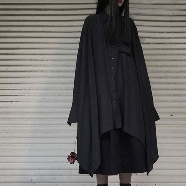 gothic oversize dress black womens shirts long spring loose plus size sleeve goth dresses fashion preppy style, White
gothic oversize dress black womens shirts long spring loose plus size sleeve goth dresses fashion preppy style, White