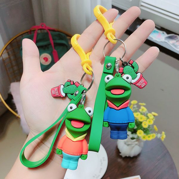 fine key chain korean creative cartoon diy frog female ins personality trend doll bag pendant wholesale, Silver
fine key chain korean creative cartoon diy frog female ins personality trend doll bag pendant wholesale, Silver