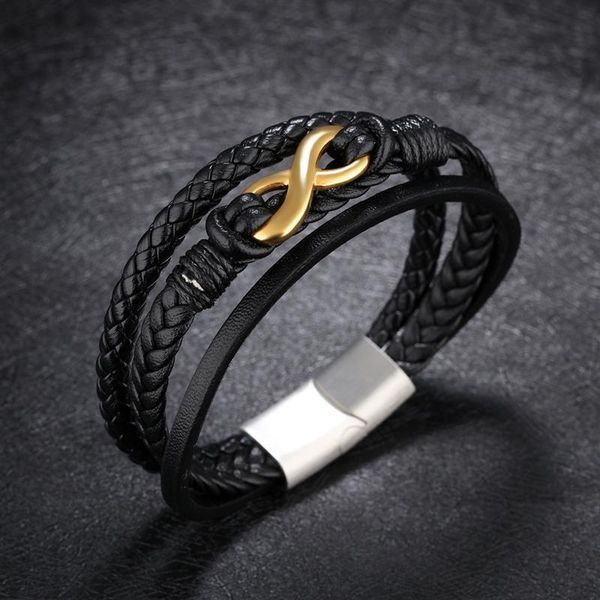 charm bracelets obsede men fashion jewelry black leather stainless steel magnetic clasps punk male bangles gift, Golden;silver
charm bracelets obsede men fashion jewelry black leather stainless steel magnetic clasps punk male bangles gift, Golden;silver
