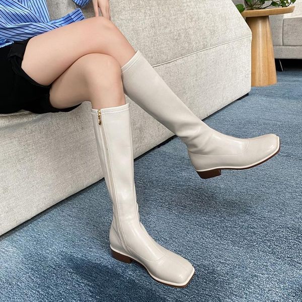 boots magical2021 double song style slanting square head knight's women's thin white long boots, no less than knee, Black
boots magical2021 double song style slanting square head knight's women's thin white long boots, no less than knee, Black