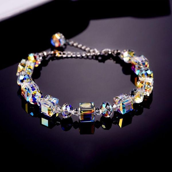 charm bracelets summer geometric square crystal for women fashion adjustable engagement party jewelry pulseras mujer, Golden;silver
charm bracelets summer geometric square crystal for women fashion adjustable engagement party jewelry pulseras mujer, Golden;silver