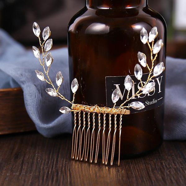 bride wedding gold rhinestones hair comb accessories with crystal bridal side combs headpiece for women jewelry clips & barrettes, Golden;silver
bride wedding gold rhinestones hair comb accessories with crystal bridal side combs headpiece for women jewelry clips & barrettes, Golden;silver