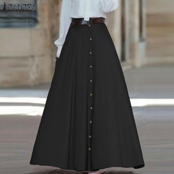 womens maxi skirt vintage faldas mujer casual loose pockets long jupe femme zanzea fashion ladies high waist a line skirts s-5xl, Black
womens maxi skirt vintage faldas mujer casual loose pockets long jupe femme zanzea fashion ladies high waist a line skirts s-5xl, Black