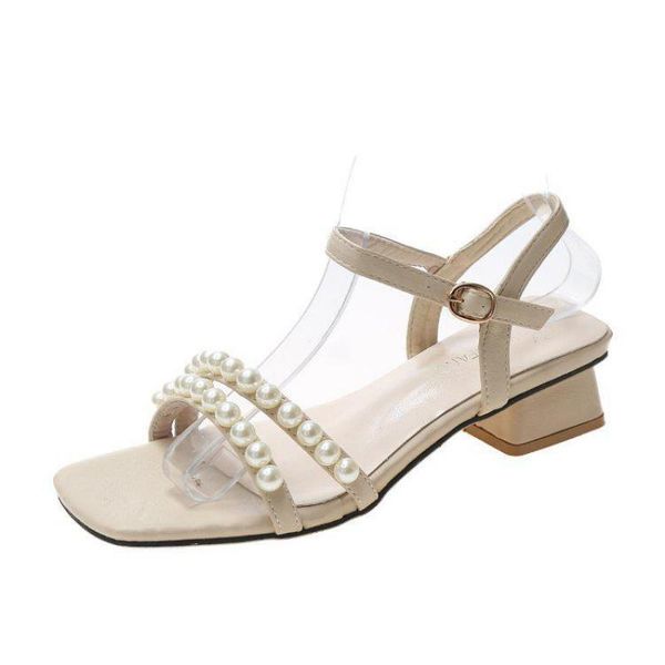 sandals crr women's pearl decoration open toe female block heels elegant buckle strap designer fashion plus size ladies shoes, Black
sandals crr women's pearl decoration open toe female block heels elegant buckle strap designer fashion plus size ladies shoes, Black