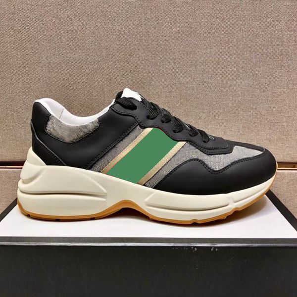 woman man rhyton sneakers shoe men women trainers vintage luxury chaussures ladies sport casual shoes designers runner sneaker with box size, Black
woman man rhyton sneakers shoe men women trainers vintage luxury chaussures ladies sport casual shoes designers runner sneaker with box size, Black