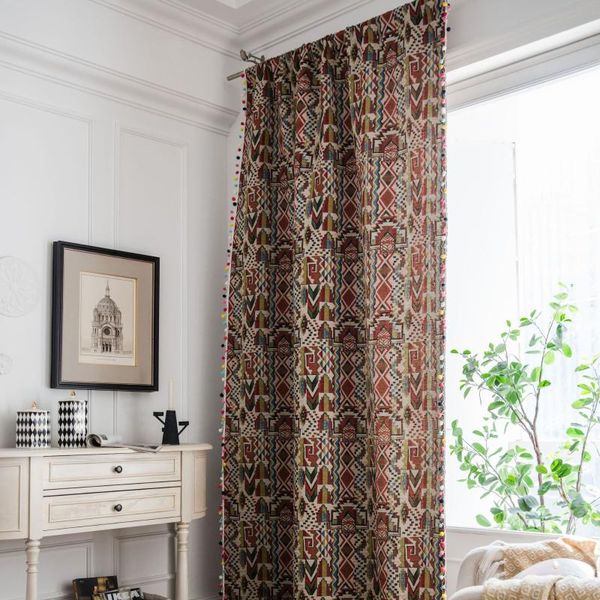 curtain & drapes finished jacquard colorful geometric tassels bohemian kitchen american country bay window semi-shading
curtain & drapes finished jacquard colorful geometric tassels bohemian kitchen american country bay window semi-shading