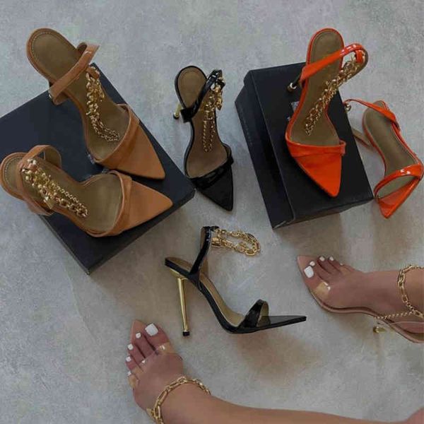 dress shoes women high heels chain pumps sandals summer footwear pointed toe high-heeled loz0, Black
dress shoes women high heels chain pumps sandals summer footwear pointed toe high-heeled loz0, Black