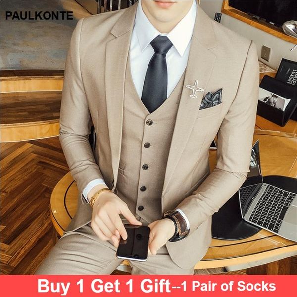 autumn england fashion korean slim business suit three-piece groom groomsmen wedding dress solid color set men's suits & blazers, White;black
autumn england fashion korean slim business suit three-piece groom groomsmen wedding dress solid color set men's suits & blazers, White;black