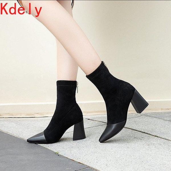 boots fashion elastic sock ankle chunky high heels stretch women autumn booties pointed toe pumps woman, Black
boots fashion elastic sock ankle chunky high heels stretch women autumn booties pointed toe pumps woman, Black