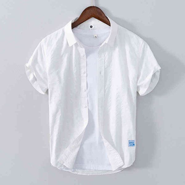 striped short sleeved shirt for men summer new 100% cotton male casual turn-down collar clothing trends 210421, White;black
striped short sleeved shirt for men summer new 100% cotton male casual turn-down collar clothing trends 210421, White;black