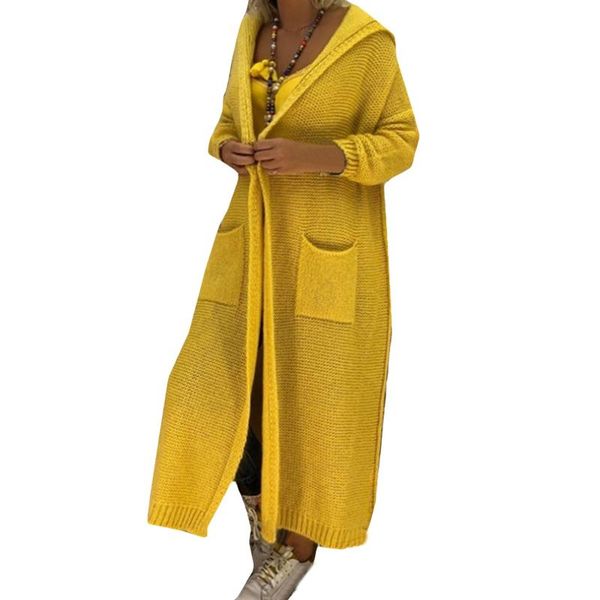 women's wool & blends womens autumn and winter long cardigan sweaters hooded knitted oversized sweater coat fashion simple slim women, Black
women's wool & blends womens autumn and winter long cardigan sweaters hooded knitted oversized sweater coat fashion simple slim women, Black