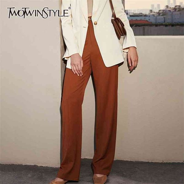 brown casual minimalist trousers for women high waist straight wide leg pants female korean spring fashion clothing 210521, Black;white
brown casual minimalist trousers for women high waist straight wide leg pants female korean spring fashion clothing 210521, Black;white