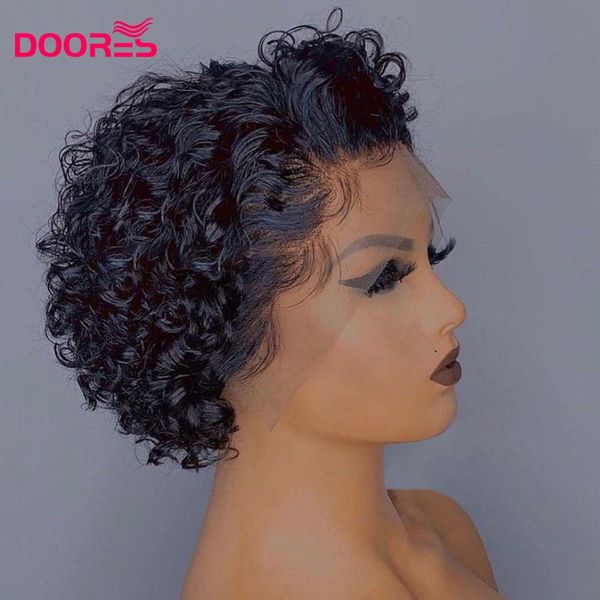 lace wigs short curly pixie cut wig part human hair blunt bob t shaped for black women remy, Black;brown
lace wigs short curly pixie cut wig part human hair blunt bob t shaped for black women remy, Black;brown