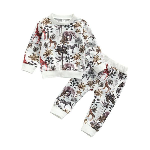clothing sets 2021 autumn kid baby boys clothes toddler outfit fashion animal print long sleeve pants 2pcs, White
clothing sets 2021 autumn kid baby boys clothes toddler outfit fashion animal print long sleeve pants 2pcs, White