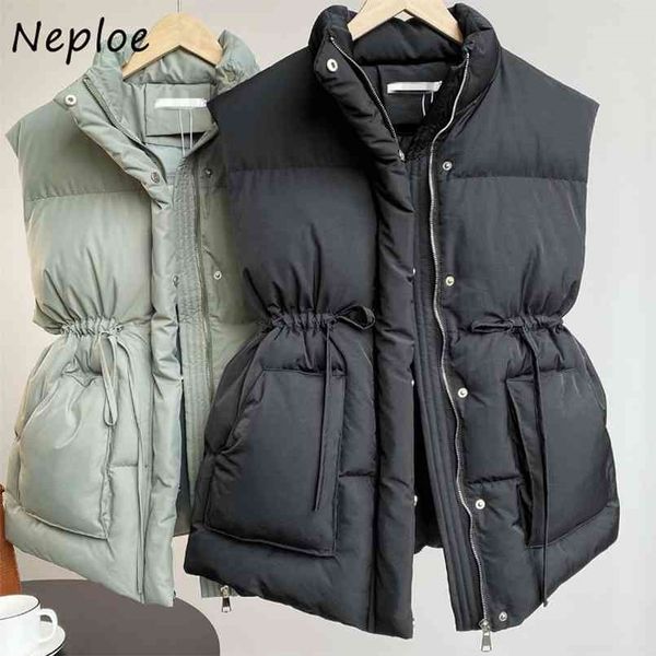 neploe double pockets chic drawstring slim waist vest autumn winter solid color cotton tank sleeveless parkas 210819, Black
neploe double pockets chic drawstring slim waist vest autumn winter solid color cotton tank sleeveless parkas 210819, Black