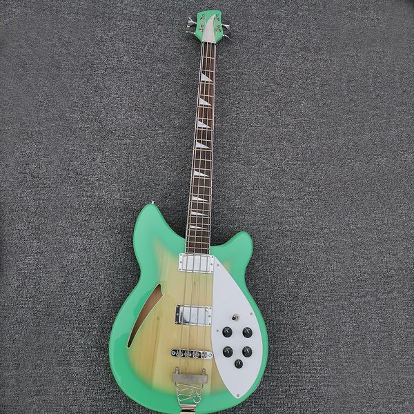 new arrival 4 strings green semi-hollow electric bass guitar with white pickguard,rosewood fretboard,can be customized
new arrival 4 strings green semi-hollow electric bass guitar with white pickguard,rosewood fretboard,can be customized