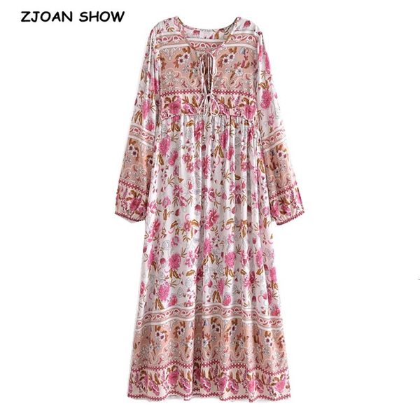 casual dresses 2021 bohemia bandage lacing up collar contrast colored floral print midi dress chic woman long sleeve holiday beach, Black;gray
casual dresses 2021 bohemia bandage lacing up collar contrast colored floral print midi dress chic woman long sleeve holiday beach, Black;gray