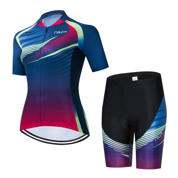 racing sets 2021 road mtb time trial bicycle clothing women summer short sleeve suit cycling jersey, Black;blue
racing sets 2021 road mtb time trial bicycle clothing women summer short sleeve suit cycling jersey, Black;blue
