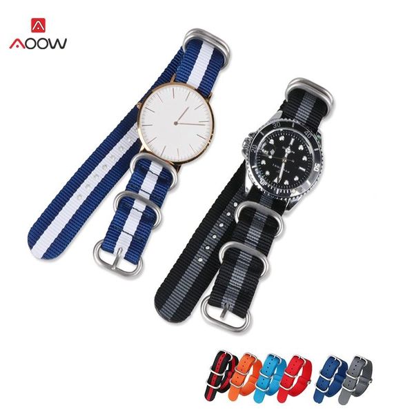 watch bands aoow 20mm solid color nylon stripes nato woven fiber watchband strap wristwatch fabric silver buckle belt high quality, Black;brown
watch bands aoow 20mm solid color nylon stripes nato woven fiber watchband strap wristwatch fabric silver buckle belt high quality, Black;brown
