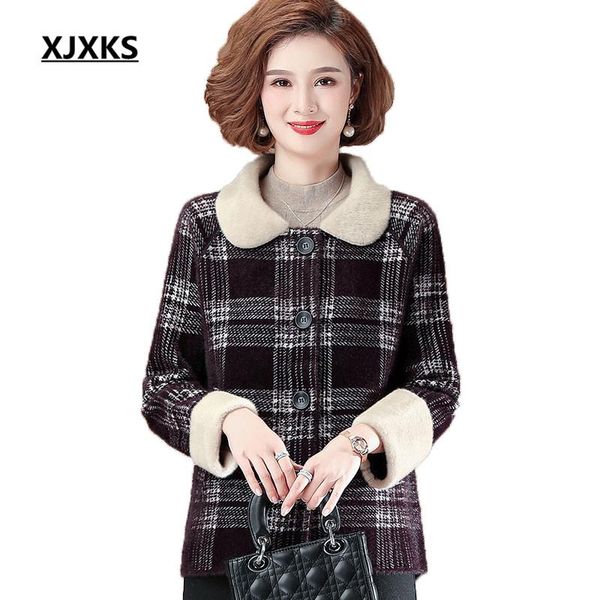 women's wool & blends xjxks cashmere women woolen coat autumn winter 2021 loose plus size comfortable lapel, Black
women's wool & blends xjxks cashmere women woolen coat autumn winter 2021 loose plus size comfortable lapel, Black