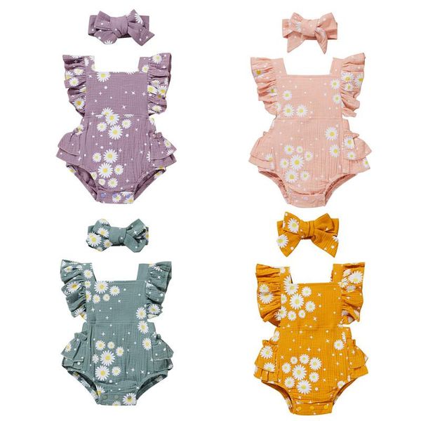 jumpsuits 4 colors baby girls clothes daisy printing square neck ruffled sleeves rompers + hairband outfit toddlerssummer clothing, Blue
jumpsuits 4 colors baby girls clothes daisy printing square neck ruffled sleeves rompers + hairband outfit toddlerssummer clothing, Blue