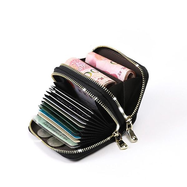 card holders 1pc 2 layers holder leather women credit cards case female business wallet tarjetero hombre, Brown;gray
card holders 1pc 2 layers holder leather women credit cards case female business wallet tarjetero hombre, Brown;gray