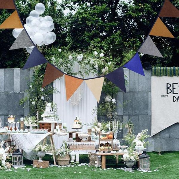 party decoration est 12 flags brown non woven fabric wedding banner birthday nonwoven decor supplies rooms pennant decorati t1p4 
party decoration est 12 flags brown non woven fabric wedding banner birthday nonwoven decor supplies rooms pennant decorati t1p4