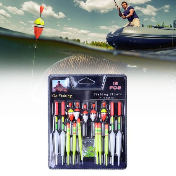 fishing accessories 15pcs/set vertical buoys floats assorted 3 sizes for sea ice angling
fishing accessories 15pcs/set vertical buoys floats assorted 3 sizes for sea ice angling