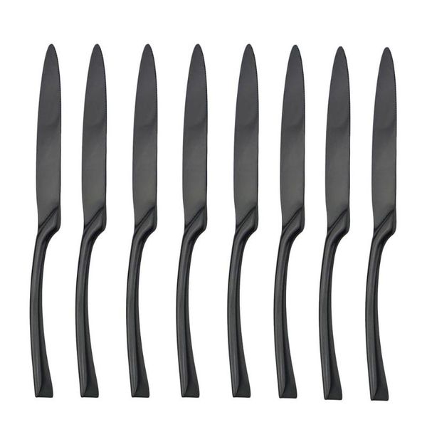dinnerware sets 4/8pcs dinner knife silverware mirror luxury black cutlery stainless steel set creative fork spoon
dinnerware sets 4/8pcs dinner knife silverware mirror luxury black cutlery stainless steel set creative fork spoon
