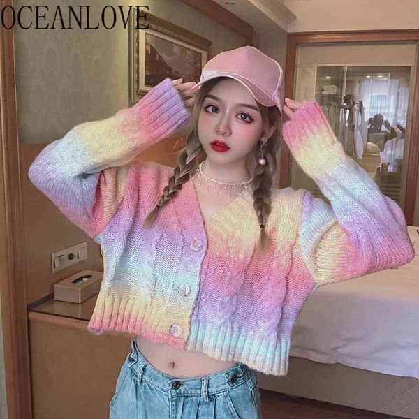 woman sweaters rainbow tie dye loose short cardigans spring autumn ins fashion sweet v neck mujer chaqueta 19261 210415, White;black
woman sweaters rainbow tie dye loose short cardigans spring autumn ins fashion sweet v neck mujer chaqueta 19261 210415, White;black