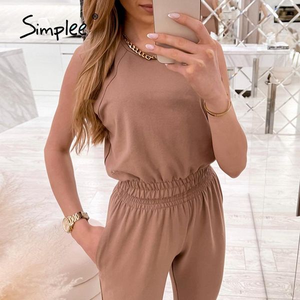 women's two piece pants simplee casual solid women pieces suit summer high waist sleeveless crop elastic waistband long fashion lady se, White
women's two piece pants simplee casual solid women pieces suit summer high waist sleeveless crop elastic waistband long fashion lady se, White