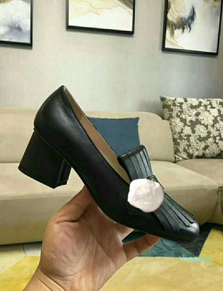 designer classic boat shoes with thick heel leather professional fashion heels with round toe metal button women's wear shoes, Black
designer classic boat shoes with thick heel leather professional fashion heels with round toe metal button women's wear shoes, Black