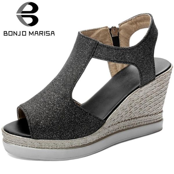 summer fashion sweet platform sandals comfort high wedges women elegant peep toe shoes woman, Black
summer fashion sweet platform sandals comfort high wedges women elegant peep toe shoes woman, Black