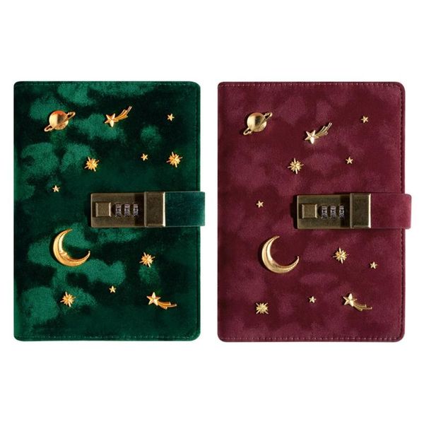 suede travel notebook with combination lock password moon star agenda diary journal notepad business stationery notepads, Purple;pink
suede travel notebook with combination lock password moon star agenda diary journal notepad business stationery notepads, Purple;pink