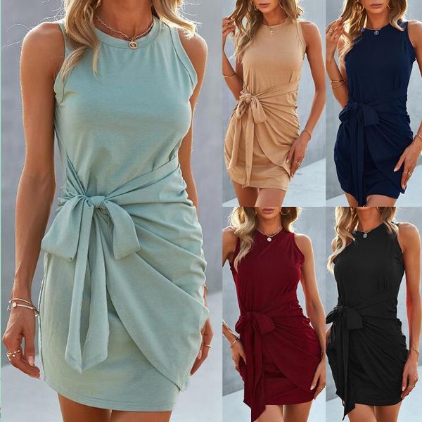 casual dresses fashion bandage waist vest skirt 2021 summer sleeveless one step hip slim dress, Black;gray
casual dresses fashion bandage waist vest skirt 2021 summer sleeveless one step hip slim dress, Black;gray