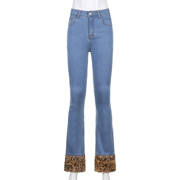 2011sweetown patchwork leopard boot cut jeans women vintage y2k aesthetic 90s streetwear denim trousers low waist slim flare pants, Blue
2011sweetown patchwork leopard boot cut jeans women vintage y2k aesthetic 90s streetwear denim trousers low waist slim flare pants, Blue
