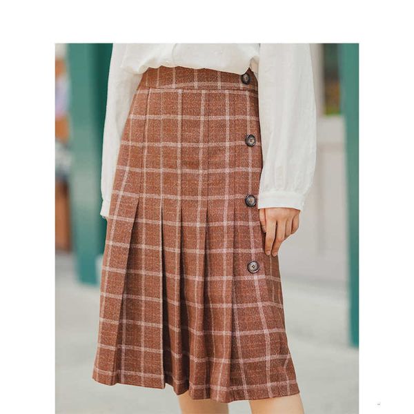 skirts skirt autumn winter vintage check single-breasted pleated middle-skirt lfkh, Black
skirts skirt autumn winter vintage check single-breasted pleated middle-skirt lfkh, Black