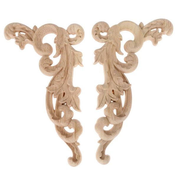 decorative objects & figurines left/ right 19*11cm unpainted wooden carved decal corner woodcarving onlay applique flower furniture cabinet
decorative objects & figurines left/ right 19*11cm unpainted wooden carved decal corner woodcarving onlay applique flower furniture cabinet