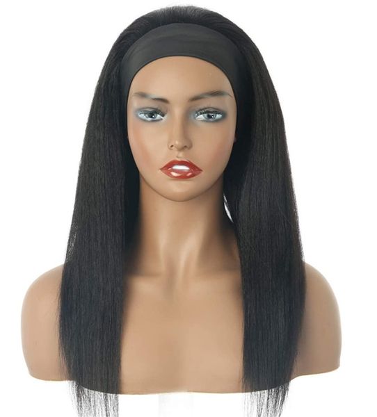 18 inch kinky straight headband wigs brazilian scarf human for black women no glue sew in1
18 inch kinky straight headband wigs brazilian scarf human for black women no glue sew in1