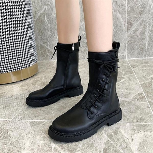 ladies winter boots thick non-slip zipper leather shoes children botas mujer, Black
ladies winter boots thick non-slip zipper leather shoes children botas mujer, Black