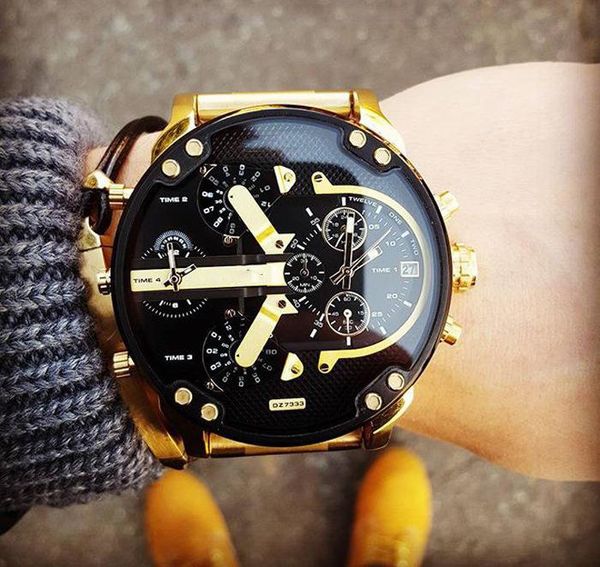 wristwatches watch men's personality big dial trend metal quartz, Slivery;brown
wristwatches watch men's personality big dial trend metal quartz, Slivery;brown