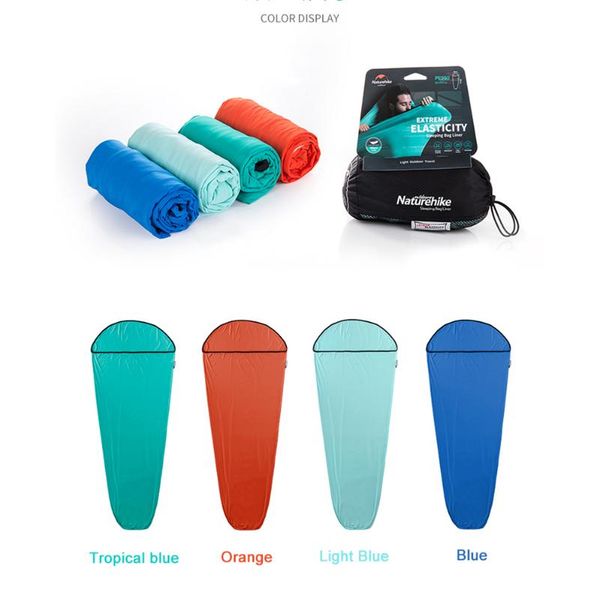 sleeping bags naturehike breathable ulight bag linner high elastic fiber soft and skin-friendly portable 4 colors
sleeping bags naturehike breathable ulight bag linner high elastic fiber soft and skin-friendly portable 4 colors