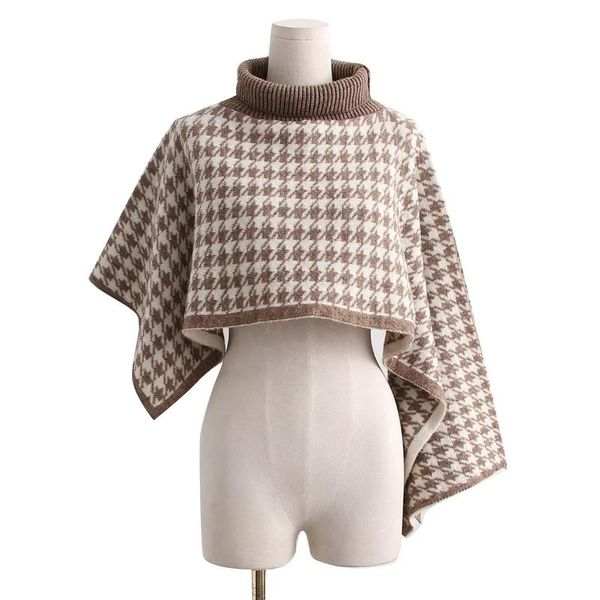 women's sweaters korean fashion oversize houndstooth knit crop cloak sweater women autumn winter batwing sleeve turtleneck loose pullov, White;black
women's sweaters korean fashion oversize houndstooth knit crop cloak sweater women autumn winter batwing sleeve turtleneck loose pullov, White;black