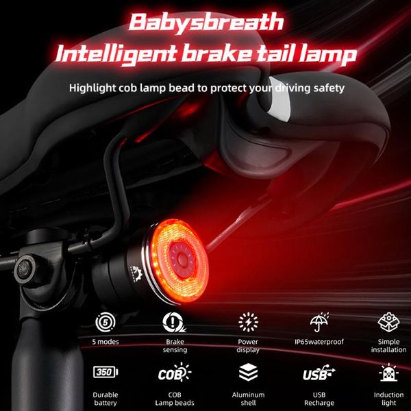 smart bicycle rear light set auto start/sbrake sensing ip65 waterproof usb charge cycling taillight bike led lights
smart bicycle rear light set auto start/sbrake sensing ip65 waterproof usb charge cycling taillight bike led lights