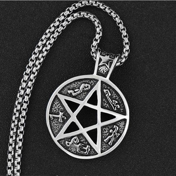 pendants wholesale antique silver vegvisir viking necklace with runic five-pointed star pendant 12pcs/lot, Black
pendants wholesale antique silver vegvisir viking necklace with runic five-pointed star pendant 12pcs/lot, Black