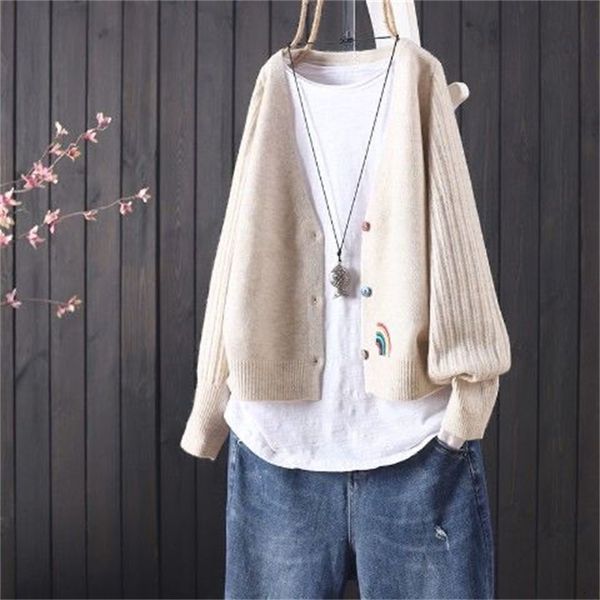 women's sweaters spring and autumn solid color all-match knitted cardigan women's buttoned literary sweater coat g6yd, White;black
women's sweaters spring and autumn solid color all-match knitted cardigan women's buttoned literary sweater coat g6yd, White;black