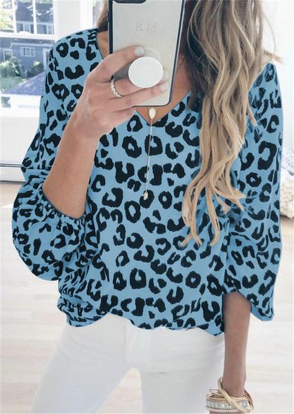 cross-border in europe and america leopard print v-neck lantern sleeve casual t-shirt women v-neckfashion women's, White
cross-border in europe and america leopard print v-neck lantern sleeve casual t-shirt women v-neckfashion women's, White