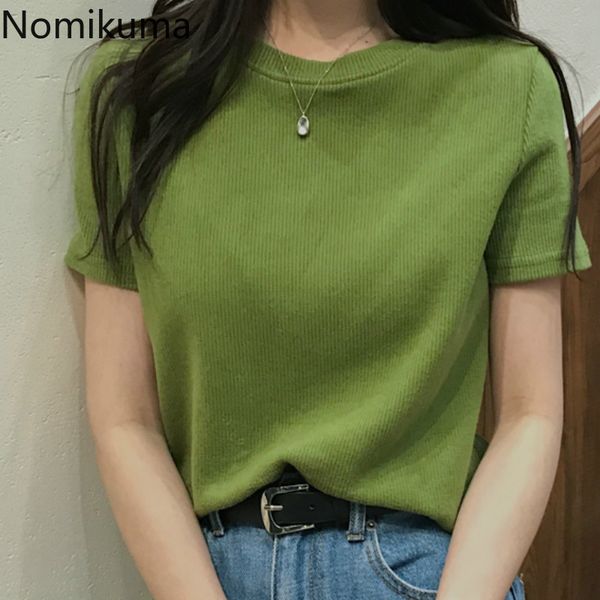 nomikuma vintage fashion o neck short sleeve t shirt women solid korean tshirts spring summer clothes casual 3a410 210514, White
nomikuma vintage fashion o neck short sleeve t shirt women solid korean tshirts spring summer clothes casual 3a410 210514, White