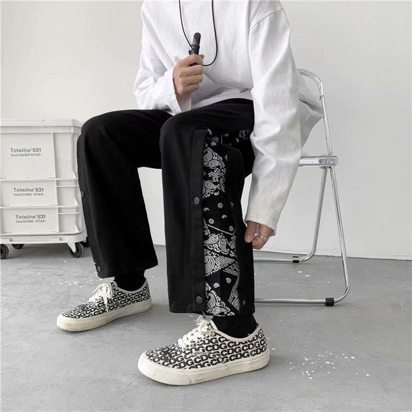 men's pants 2021 straight fashion elastic waist casual men streetwear loose black trousers mens wide leg
men's pants 2021 straight fashion elastic waist casual men streetwear loose black trousers mens wide leg